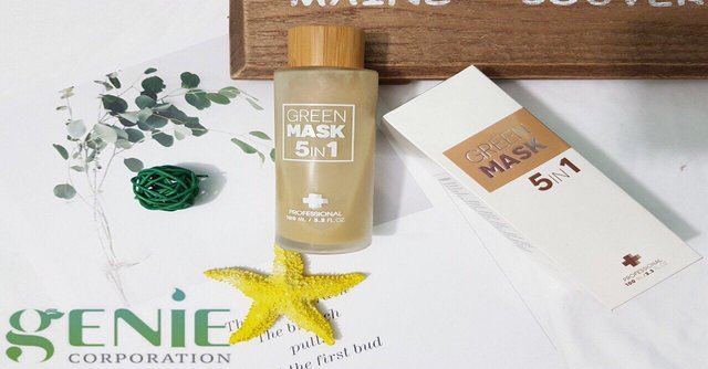 Review mặt nạ Genie Green Mask 5 in 1