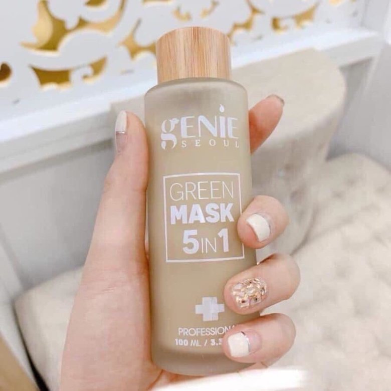Review mặt nạ Genie Green Mask 5 in 1 chai