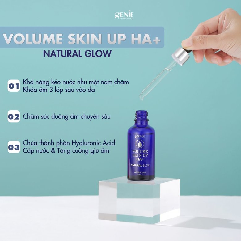 Serum volume skin up ha+ công dụng