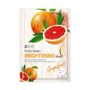 Mặt nạ dưỡng trắng SNP Fruits Gelato Brightening Mask 25ml (1 miếng)