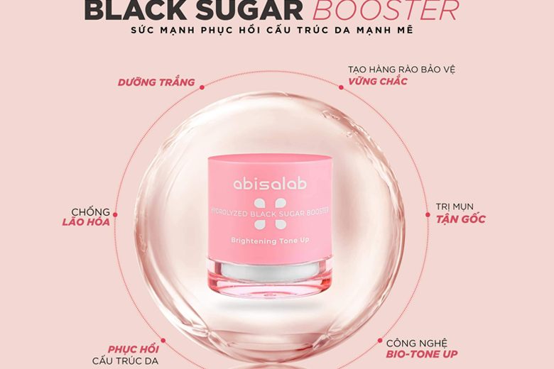 Công dụng mặt nạ đường đen Abisalab Black Sugar Booster 30ml