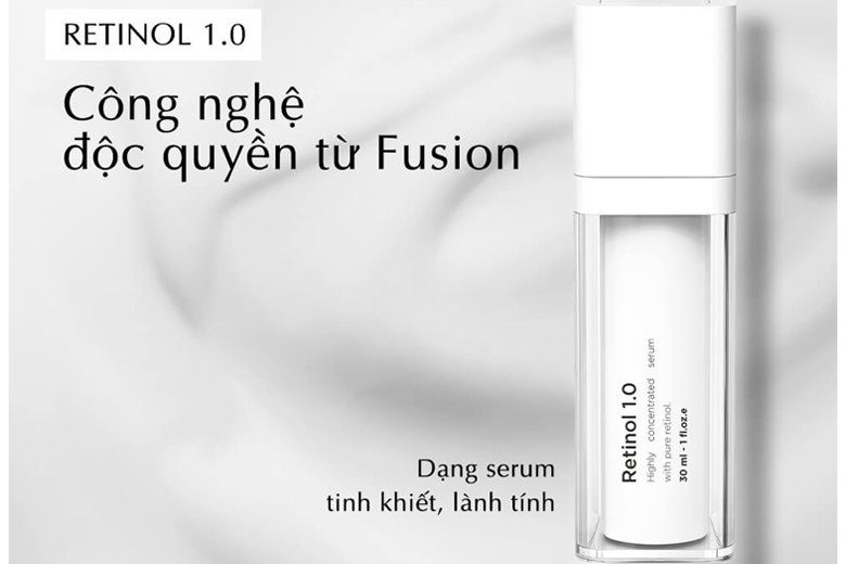 Tác dụng serum chống lão hóa Fusion Retinol 1% Concentrated Serum 30ml