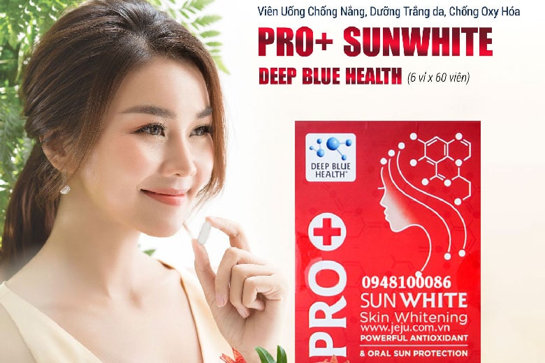 Viên uống chống nắng, trắng da Deep Blue Health Pro SunWhite Bevita.vn